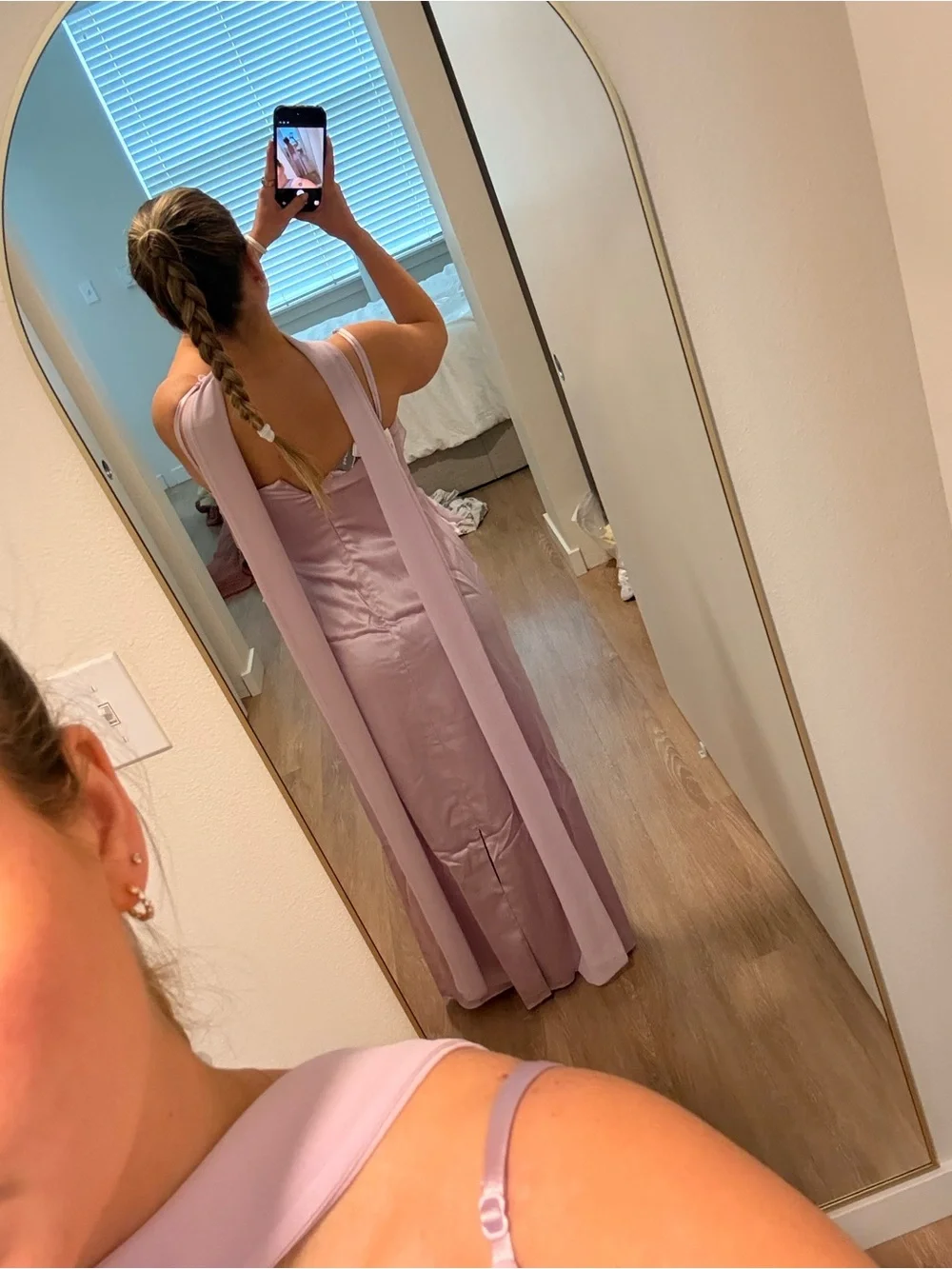 Anthropologie Lilac Ruffle Slip Maxi Dress - Picture 4 of 4